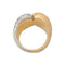 Bague 53 Bague entrelacée en or jaune et diamants. 58 Facettes 29741
