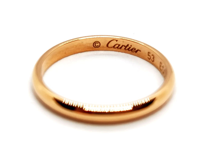 Bague 53 Cartier Bague Alliance 1895 Or rose 58 Facettes 1173327CN
