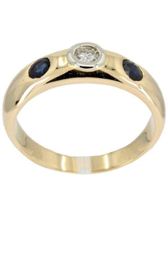 Bague 60 Bague jonc saphirs et diamant 58 Facettes 31381