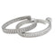 Boucles d'oreilles Boucles d'oreilles créoles Cartier, or blanc, diamants. 58 Facettes 29956