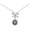 Collier Pendentif en or et platine, rubis et diamant taille ancienne. 58 Facettes 29216