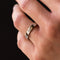 Bague 55 Alliance bandeau diamants 58 Facettes 18-387B