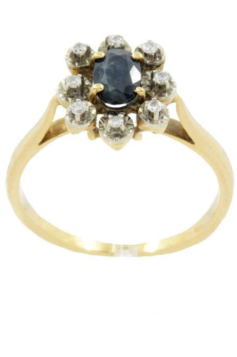 Bague 55 Bague saphir et diamants 58 Facettes 11991