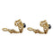 Boucles d'oreilles Boucles d'oreilles Van Cleef et Arpels, "Trèfles" or jaune, diamants et saphirs 58 Facettes 30379