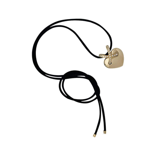 Pendentif Pendentif Chaumet, "Coeur Liens", or jaune et diamants. 58 Facettes 30443