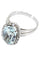 Bague Bague aigue-marine et diamants années 50' 58 Facettes