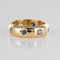 Bague 53 Bague or jaune et saphirs 58 Facettes 12-131-6608616-53
