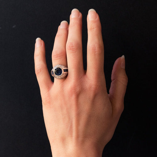 Bague 49 Bague Saphirs et Diamants 58 Facettes 6228-50