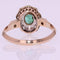 Bague 53 Bague ancienne pompadour émeraude diamants 58 Facettes 19-528-48