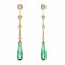 Boucles d'oreilles Pendants d'oreilles anciens diamants et tourmalines 58 Facettes AR0007461