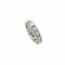 Bague 56 Alliance tour complet or blanc. 58 Facettes 30613