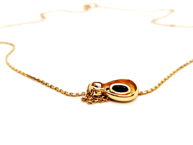 Collier Collier Chaîne + pendentif Or jaune Saphir 58 Facettes 1141230CD