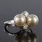 Bague 54 Bague perles et diamants toi et moi 58 Facettes 17-129-54-1