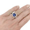 Bague 52 Bague saphir et diamants, or blanc et jaune. 58 Facettes 30351