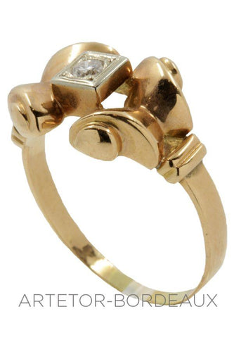 Bague 57 Bague  années 50' 58 Facettes 16181