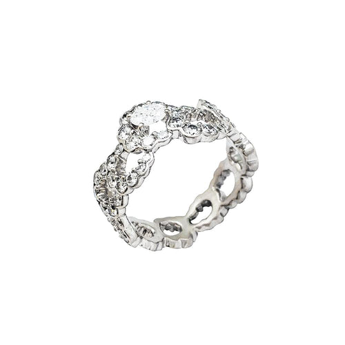 Bague 51 Bague Dior "Archi" en or blanc et diamants. 58 Facettes 30218