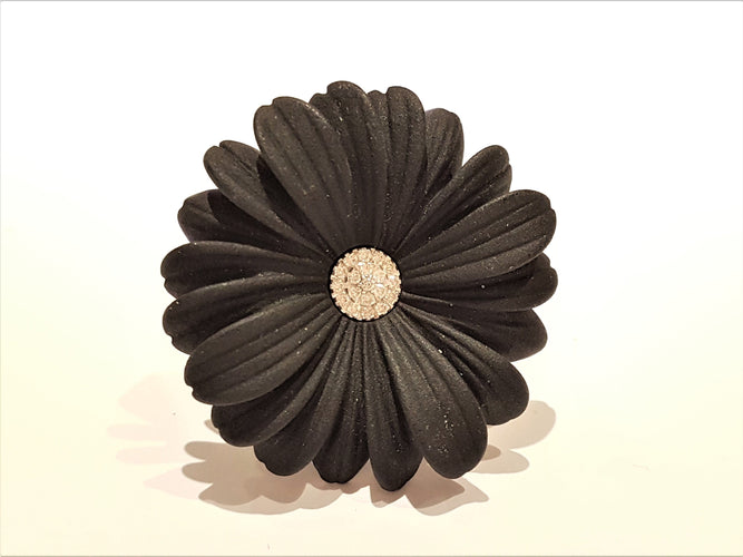 Bague 54 André Benitah Bague Printania Or blanc Diamant 58 Facettes 06223CD