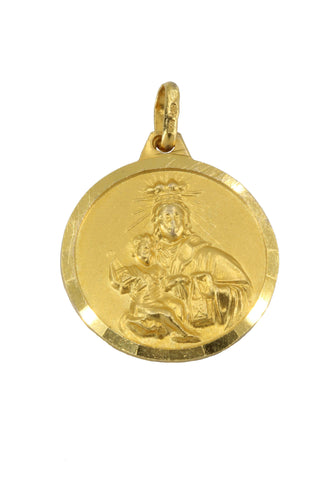 Pendentif Médaille Scapulaire 58 Facettes