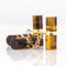 Boutons de manchette Boutons de manchettes oeil de tigre et or 58 Facettes 20-315