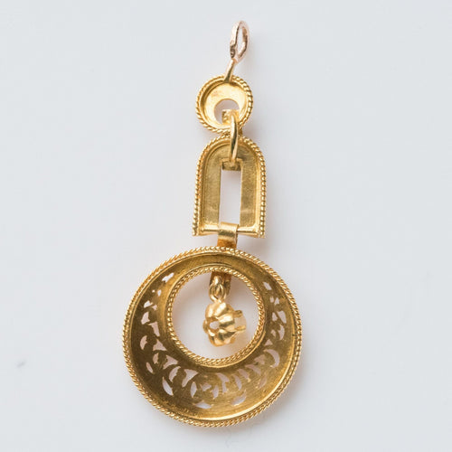 Pendentif Pendentif ancien or rose perles fines 58 Facettes CVP15