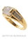 Bague 54 Bague pierre de lune et topazes 58 Facettes 23091