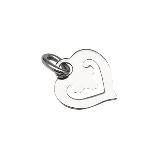 Pendentif Pendentif O.J.PERRIN "Coeur Légendes" or blanc. 58 Facettes 30354