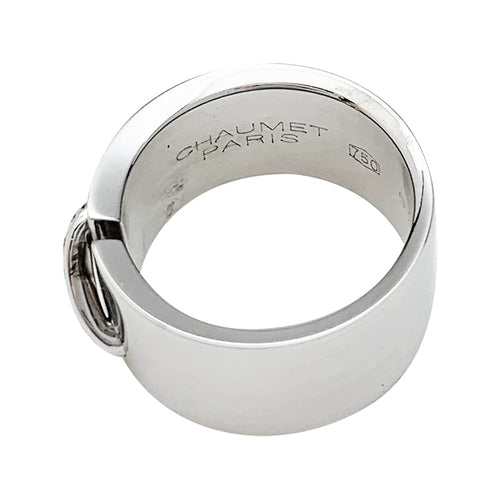 Bague 51 Bague Chaumet or blanc et diamants, collection "Liens". 58 Facettes 30431
