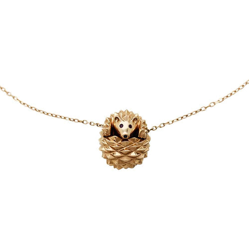 Collier Collier Boucheron, "Hans, le Hérisson" en or rose, rubis et diamant noir. 58 Facettes 30248