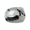 Bague 55 Bague chevalière Chaumet "Lien" en or blanc, diamants et morganite. 58 Facettes 28572