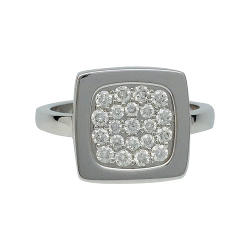 Bague 54 Bague Dinh Van, "Impression", or blanc et diamant. 58 Facettes 30429