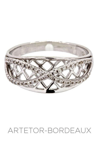Bague 56 Bague moderne diamants 58 Facettes 34961