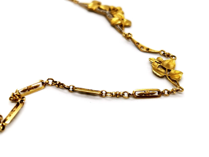 Collier Collier Art déco Or jaune Diamant 58 Facettes 1120170CD
