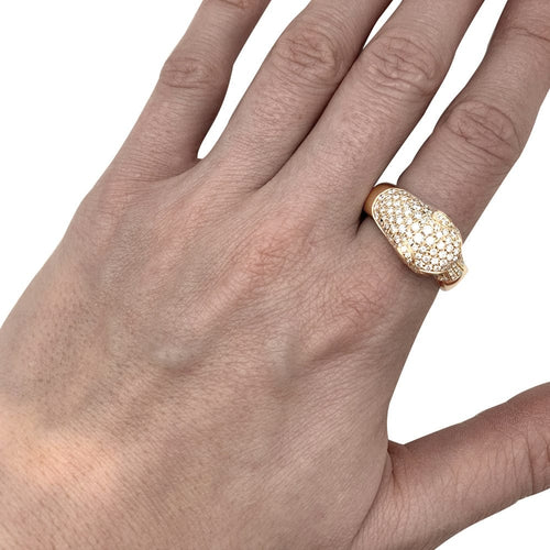 Bague 67 Bague Cartier modèle "Panthère" en or jaune, onyx, émeraudes et diamants. 58 Facettes 29715-1