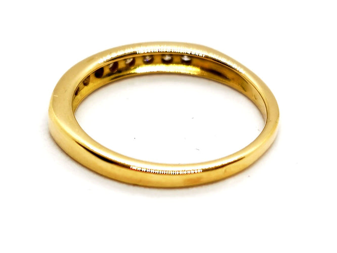 Bague 48 Bague Demie alliance Or jaune Diamant 58 Facettes 1186427CN