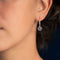 Boucles d'oreilles Boucles d'oreilles anciennes saphirs et diamants 58 Facettes 20-397
