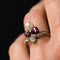 Bague 58 Bague ancienne duchesse rubis diamants et perle fine 58 Facettes 17-151-58-1