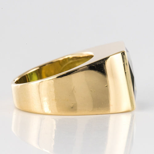 Bague 54 Chevalière ancienne tourmaline 58 Facettes 19-658-51