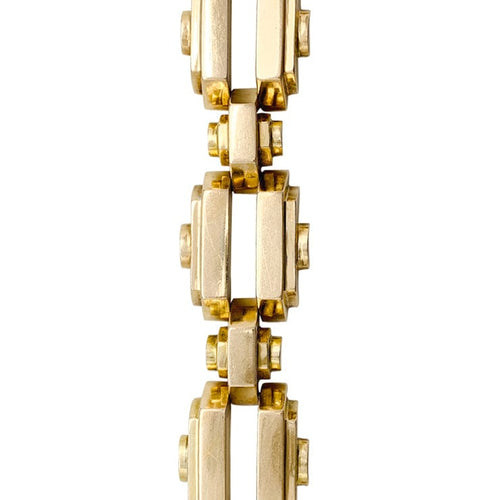 Bracelet Bracelet Tank en or jaune. 58 Facettes 29700
