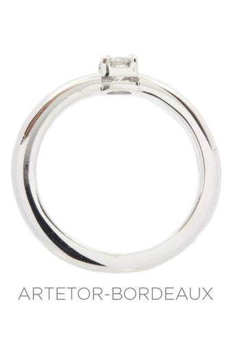 Bague 51 Solitaire diamant 0.22 carat 58 Facettes 29251