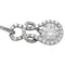 Boucles d'oreilles Boucles d'oreilles "Noeud d'Héraclès" en or blanc et diamants. 58 Facettes 29979