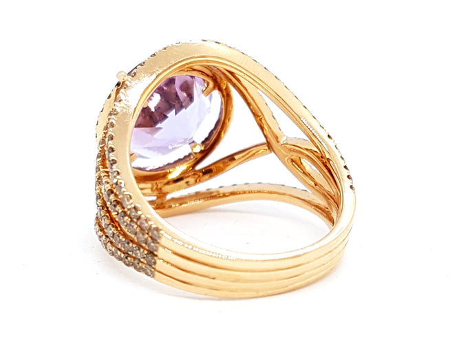 Bague 52 Etername Bague Eternelle Or jaune Améthyste 58 Facettes 06149CD