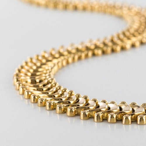 Collier Collier rétro or articulé 58 Facettes 19-543