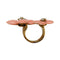 Bague 51 Bague Van Cleef & Arpels, "Double Fleurs", or jaune, corail et diamants. 58 Facettes 29151-1