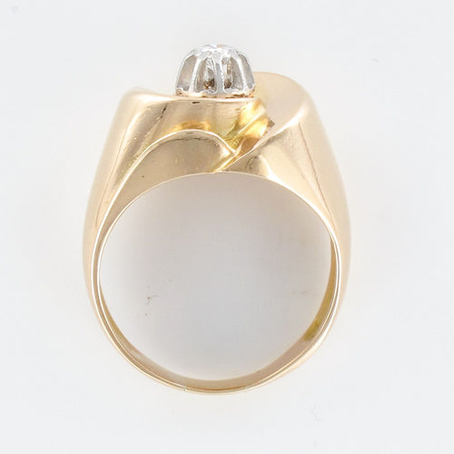 Bague 53 Bague ancienne or jaune diamant 58 Facettes 19-524-54