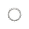 Bague 54 Alliance tour complet or blanc, diamants. 58 Facettes 30175