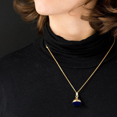 Pendentif Pendentif cachet lapis lazuli perles fines 58 Facettes 19-105