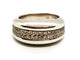 Bague 54 Bague Jonc Or blanc Diamant 58 Facettes 1126576CN