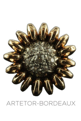 Bague 52 Bague fleur 50' 58 Facettes 19601