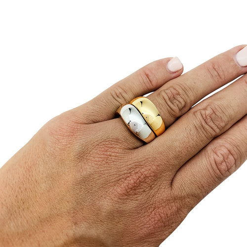 Bague 52 Bague Chaumet or blanc, collection "Valse". 58 Facettes 30587