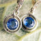 Boucles d'oreilles Boucles d'oreilles anciennes saphirs et diamants 58 Facettes 20-397